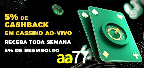 Promoções do cassino ao Vivo aa77
